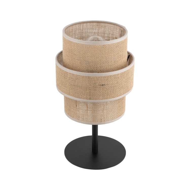 CALISTO JUTA Lampka nocna 1 5404 TK Lighting Czarny Juta