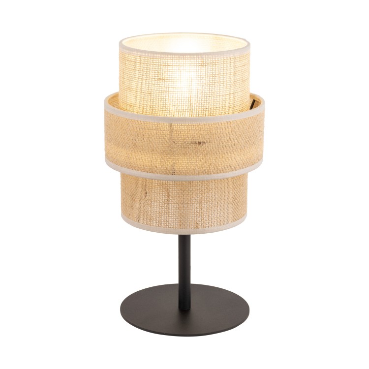 CALISTO JUTA Lampka nocna 1 5404 TK Lighting Czarny Juta