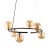 ANABELLE BROWN Lampa wisząca 6 6571 TK Lighting Brązowy Bursztynowy