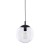 ESME TRANSPARENT Lampa wisząca 1 250 3266 TK Lighting Czarny Transparentny
