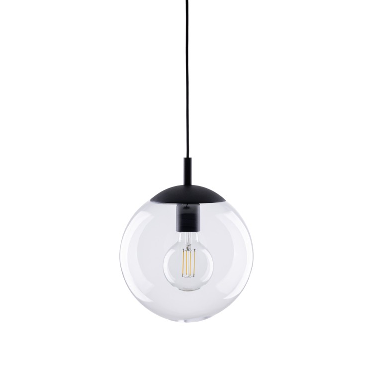 ESME TRANSPARENT Lampa wisząca 1 250 3266 TK Lighting Czarny Transparentny