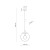 ESME TRANSPARENT Lampa wisząca 1 250 3266 TK Lighting Czarny Transparentny