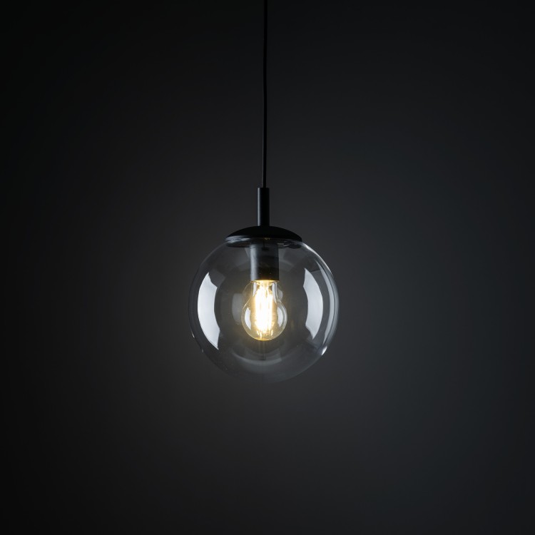 ESME TRANSPARENT Lampa wisząca 1 300 3267 TK Lighting Czarny Transparentny