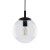 ESME TRANSPARENT Lampa wisząca 1 300 3267 TK Lighting Czarny Transparentny
