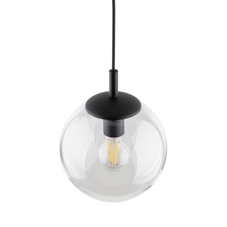 ESME TRANSPARENT Lampa wisząca 1 300 3267 TK Lighting Czarny Transparentny