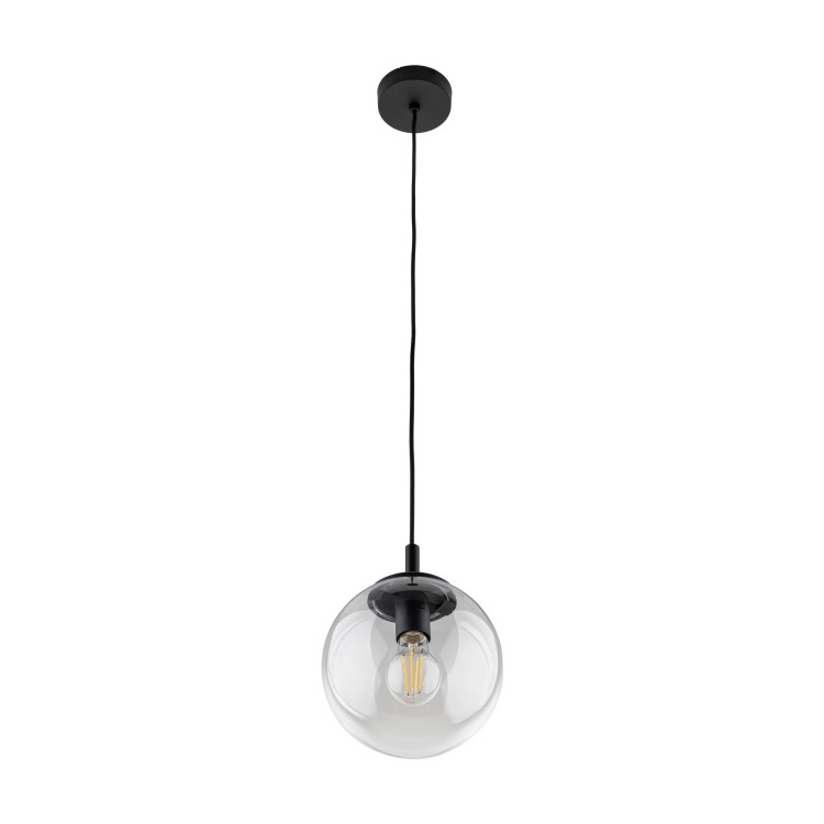 ESME TRANSPARENT Lampa wisząca 1 300 3267 TK Lighting Czarny Transparentny