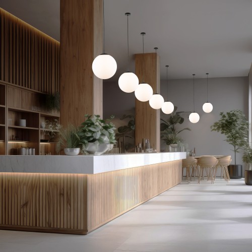 ESME WHITE Lampa wisząca 1 350 5671 TK Lighting Czarny Biały