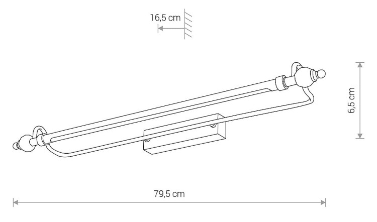 Lampa ścienna REMBRANT LED L 8167 NOWODVORSKI Lighting 13W 3000K oświetleniowa klasyczna antyczny mosiądz elegancki kinkiet stal mosiądzowana Inspiracje Premium