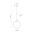 ESME WHITE Lampa wisząca 1 350 5671 TK Lighting Czarny Biały