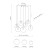 ESME MIX Lampa wisząca 7 4863 TK Lighting Czarny Transparentny, Brązowy, Grafitowy