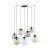 ESME MIX Lampa wisząca 7 4863 TK Lighting Czarny Transparentny, Brązowy, Grafitowy