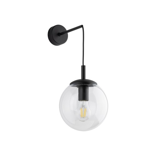 ESME TRANSPARENT Kinkiet 1 5387 TK Lighting Czarny Transparentny