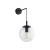 ESME TRANSPARENT Kinkiet 1 5387 TK Lighting Czarny Transparentny