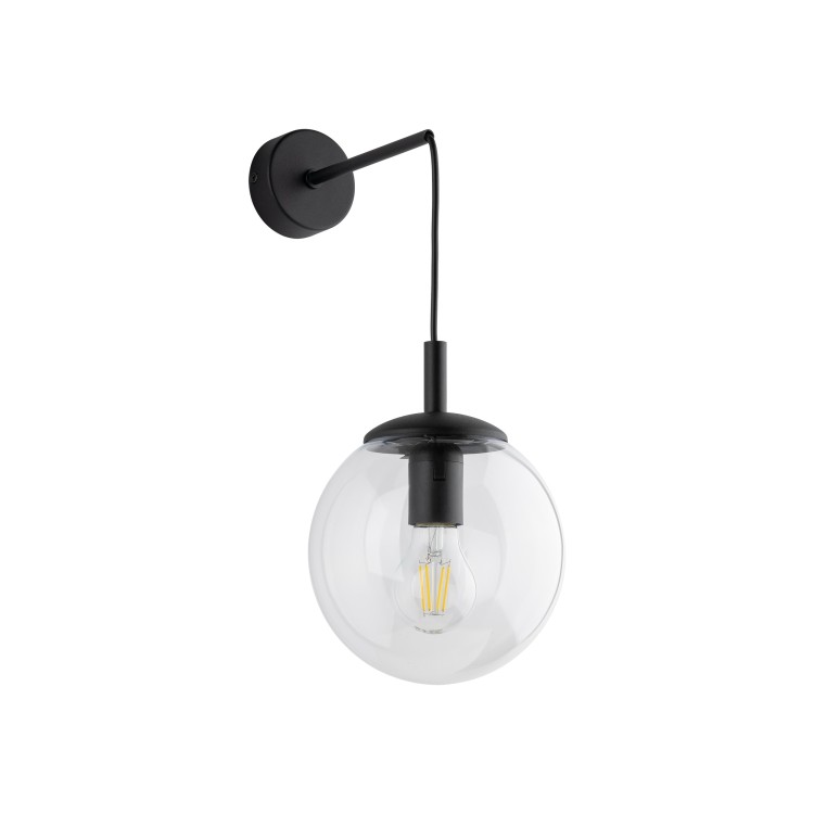 ESME TRANSPARENT Kinkiet 1 5387 TK Lighting Czarny Transparentny