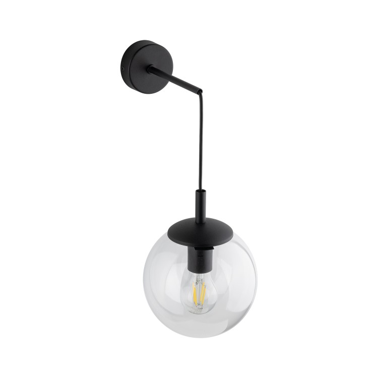 ESME TRANSPARENT Kinkiet 1 5387 TK Lighting Czarny Transparentny