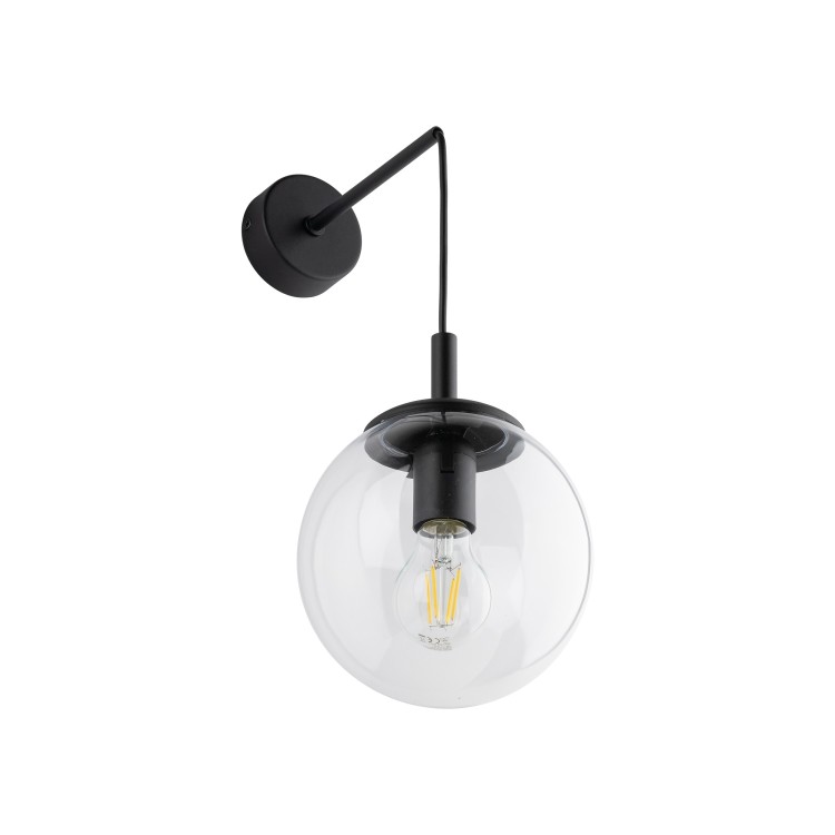 ESME TRANSPARENT Kinkiet 1 5387 TK Lighting Czarny Transparentny