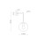 ESME TRANSPARENT Kinkiet 1 5387 TK Lighting Czarny Transparentny