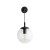 ESME TRANSPARENT Kinkiet 1 5387 TK Lighting Czarny Transparentny