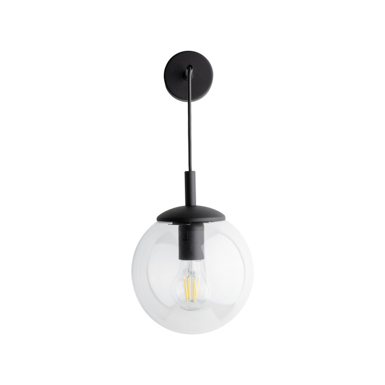 ESME TRANSPARENT Kinkiet 1 5387 TK Lighting Czarny Transparentny
