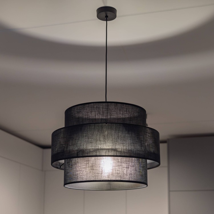 CALISTO BLACK Lampa wisząca 1  500 4999 TK Lighting Czarny Czarny