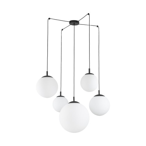 ESME WHITE Lampa wisząca 5 4791 TK Lighting Czarny Biały