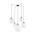 ESME WHITE Lampa wisząca 5 4791 TK Lighting Czarny Biały