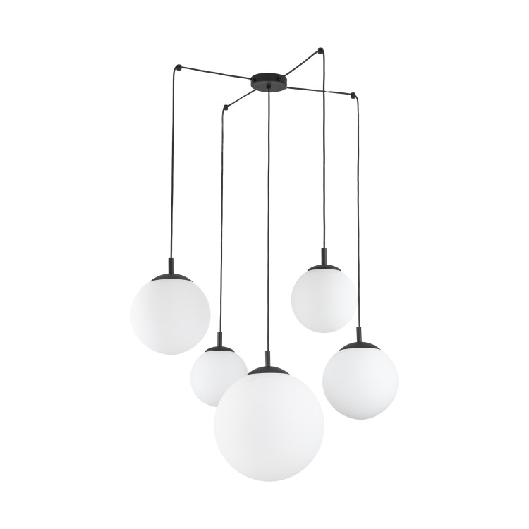 ESME WHITE Lampa wisząca 5 4791 TK Lighting Czarny Biały