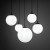 ESME WHITE Lampa wisząca 5 4791 TK Lighting Czarny Biały