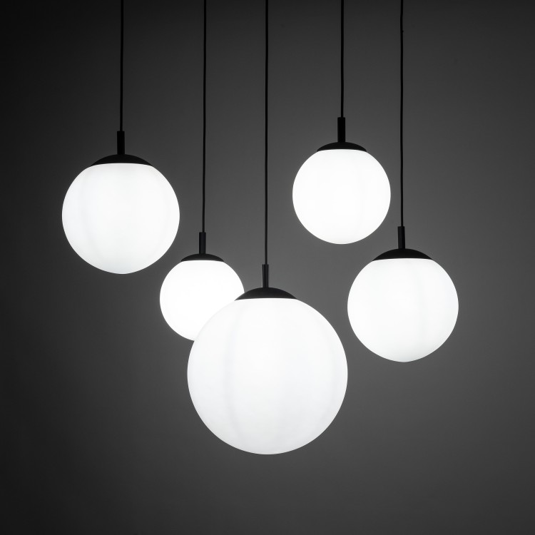 ESME WHITE Lampa wisząca 5 4791 TK Lighting Czarny Biały