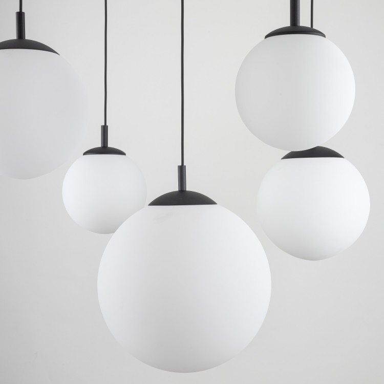 ESME WHITE Lampa wisząca 5 4791 TK Lighting Czarny Biały