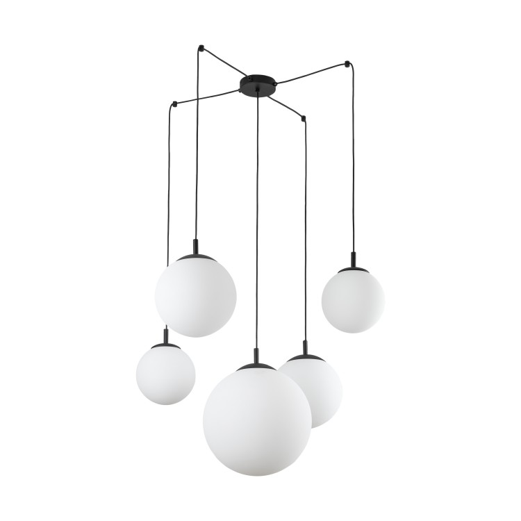 ESME WHITE Lampa wisząca 5 4791 TK Lighting Czarny Biały