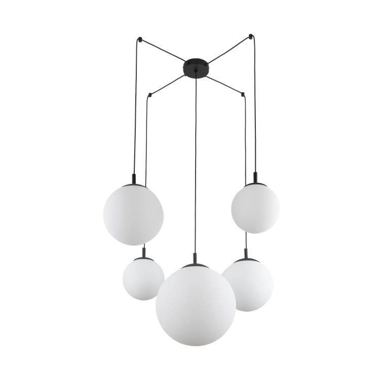 ESME WHITE Lampa wisząca 5 4791 TK Lighting Czarny Biały