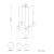 ESME WHITE Lampa wisząca 5 4791 TK Lighting Czarny Biały