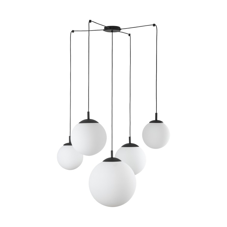 ESME WHITE Lampa wisząca 5 4791 TK Lighting Czarny Biały