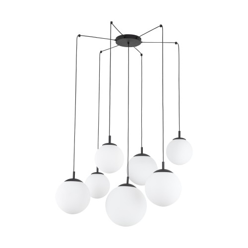 ESME WHITE Lampa wisząca 7 4794 TK Lighting Czarny Biały