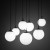 ESME WHITE Lampa wisząca 7 4794 TK Lighting Czarny Biały