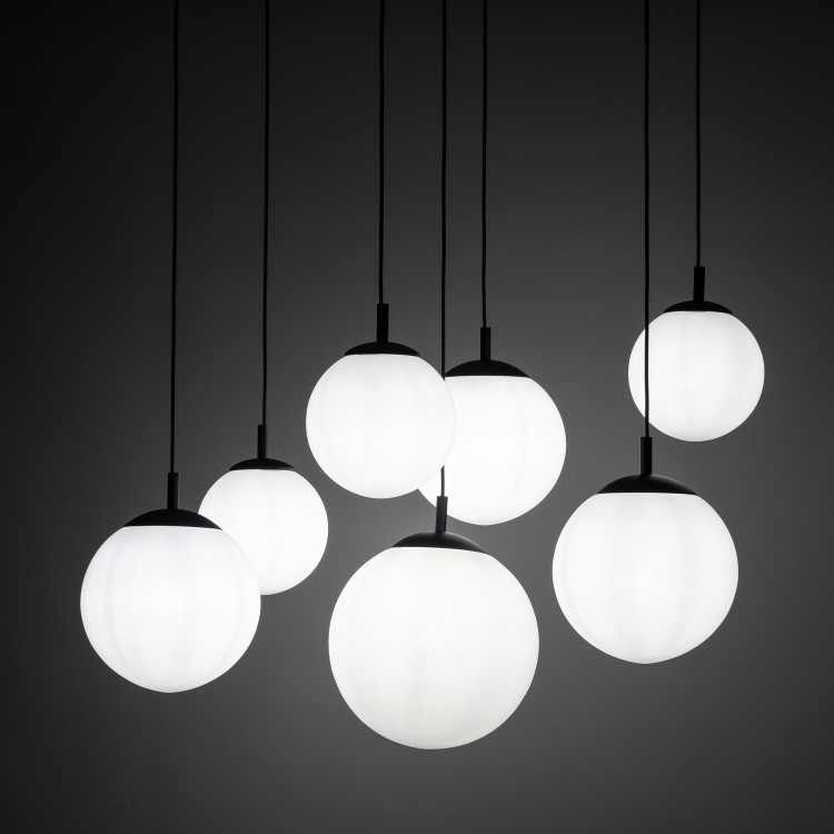 ESME WHITE Lampa wisząca 7 4794 TK Lighting Czarny Biały
