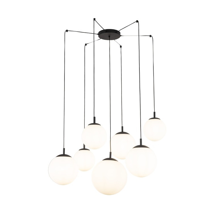 ESME WHITE Lampa wisząca 7 4794 TK Lighting Czarny Biały