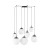 ESME WHITE Lampa wisząca 7 4794 TK Lighting Czarny Biały