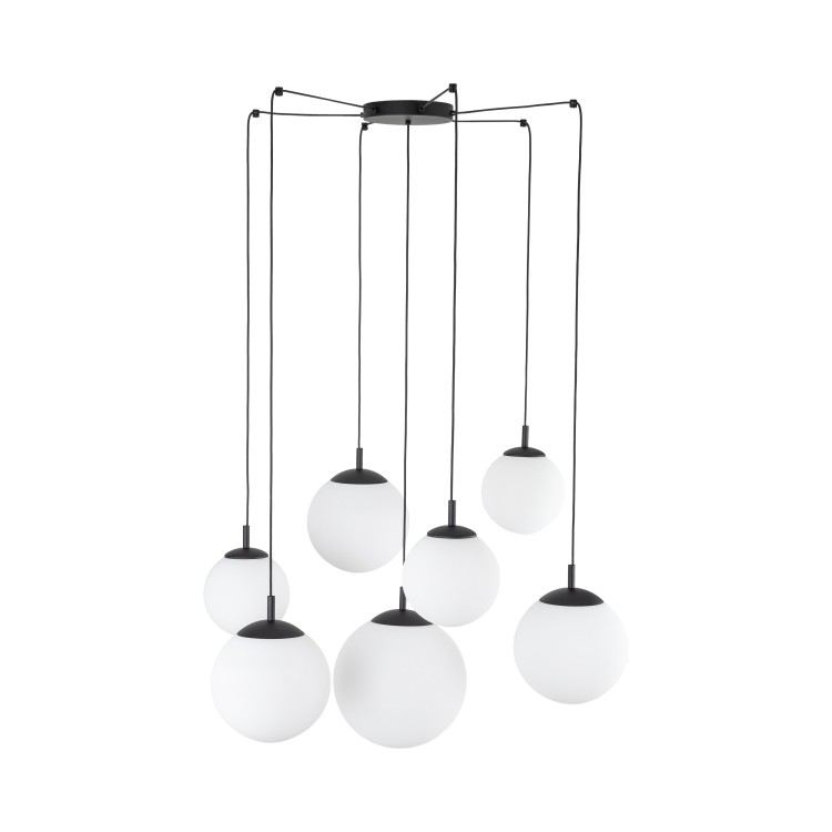 ESME WHITE Lampa wisząca 7 4794 TK Lighting Czarny Biały