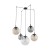 ESME MIX Lampa wisząca 5 4796 TK Lighting Czarny Transparentny, Brązowy, Grafitowy