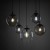 ESME MIX Lampa wisząca 5 4796 TK Lighting Czarny Transparentny, Brązowy, Grafitowy