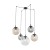 ESME MIX Lampa wisząca 5 4796 TK Lighting Czarny Transparentny, Brązowy, Grafitowy