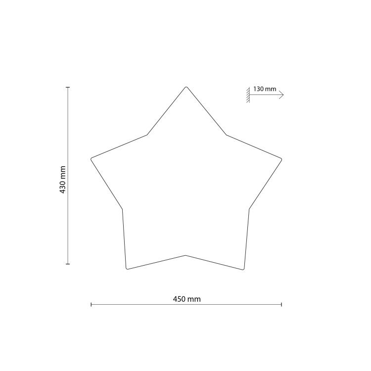 STAR GRAY Lampa sufitowa 2 6972 TK Lighting Biały Szary, Biały