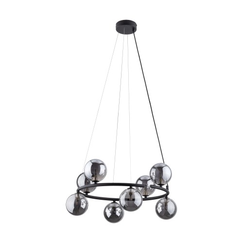 ANABELLE Lampa wisząca 8 6844 TK Lighting Czarny Grafitowy