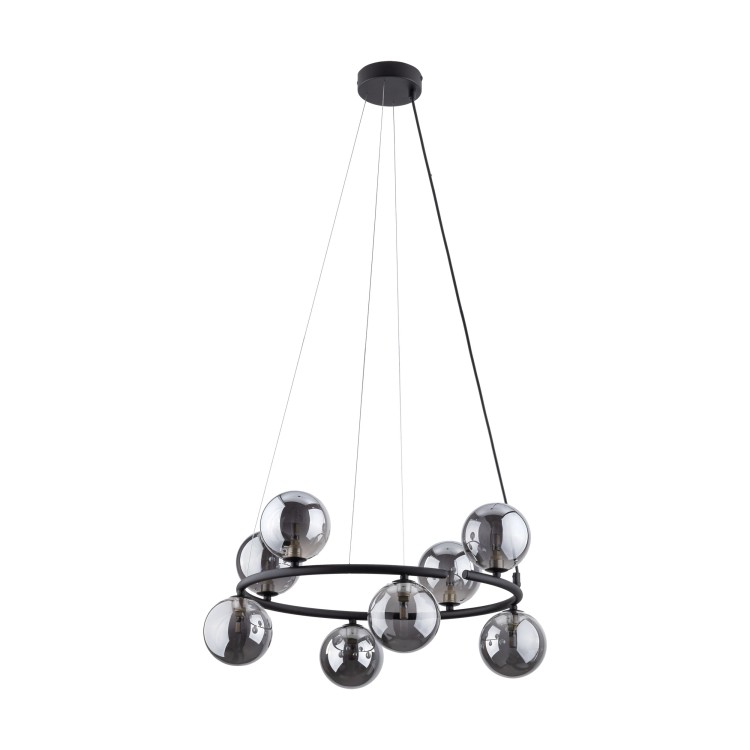 ANABELLE Lampa wisząca 8 6844 TK Lighting Czarny Grafitowy