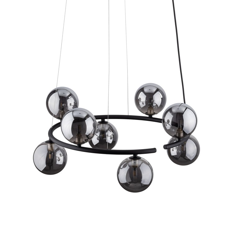 ANABELLE Lampa wisząca 8 6844 TK Lighting Czarny Grafitowy
