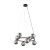 ANABELLE Lampa wisząca 8 6844 TK Lighting Czarny Grafitowy