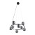 ANABELLE Lampa wisząca 8 6844 TK Lighting Czarny Grafitowy