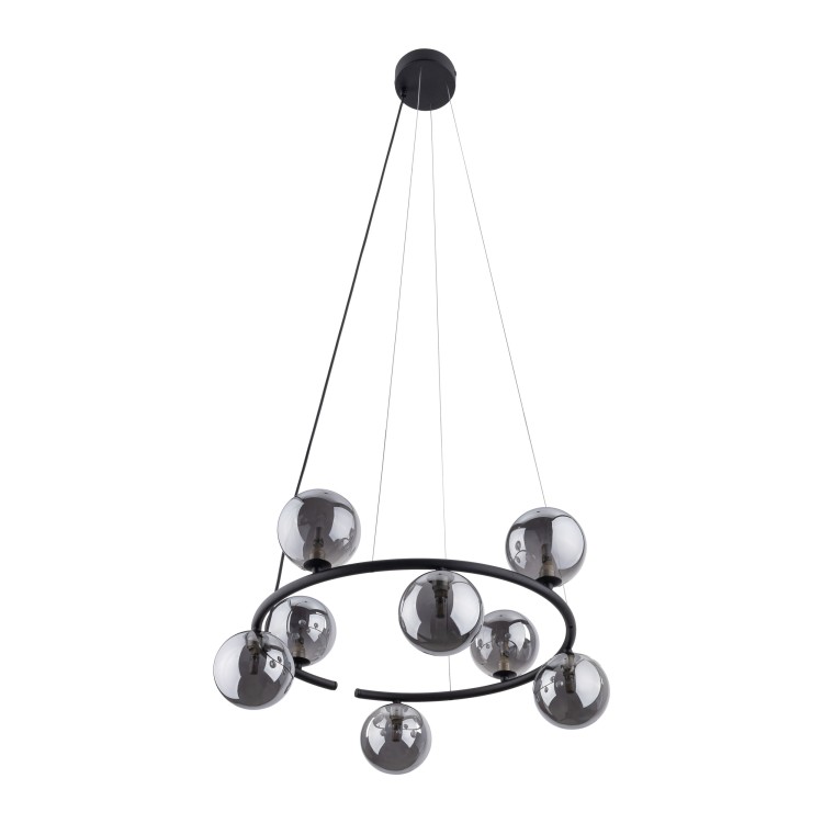 ANABELLE Lampa wisząca 8 6844 TK Lighting Czarny Grafitowy